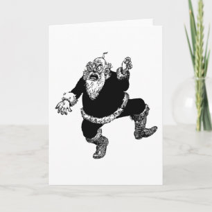 Gestörter verrückter wütender Vintage Weihnachts S Feiertagskarte