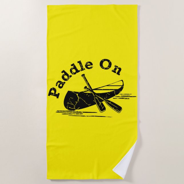 gestörtes Paddel - Badetuch (Vorderseite)