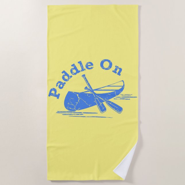 gestörtes Paddel - Badetuch (Vorderseite)