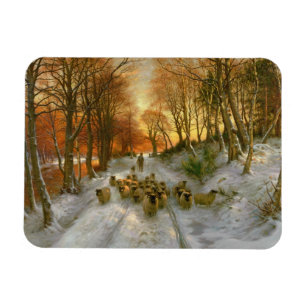 gestrahlt mit Abend-Stunden-Punkten Magnet