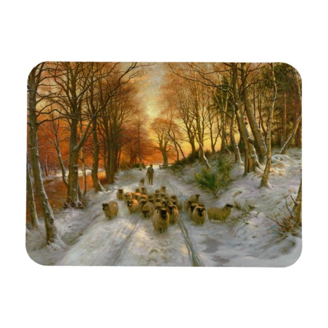 gestrahlt mit Abend-Stunden-Punkten Magnet (Horizontal)