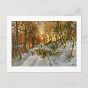 gestrahlt mit Abend-Stunden-Punkten Postkarte