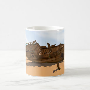 Gestrandetes Schiffswrack Tasse