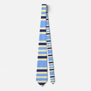 GESTREIFT NAVYBLAU UND HIMMELBLAU KRAWATTE