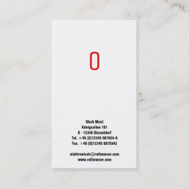 gestreift visitenkarte