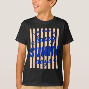 Gestreift wurde für glückliche sonnige Tage Sommer T-Shirt