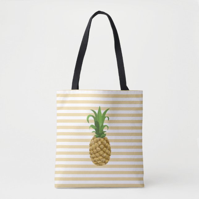 Gestreifte Ananas-Tasche (Vorderseite)