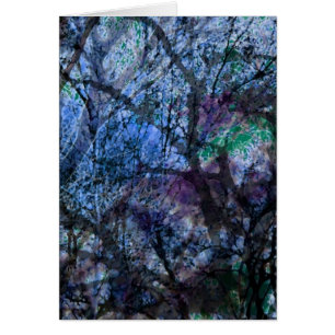 Gestreifte Bäume bei Twilight