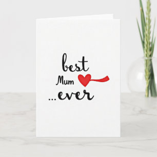 Gestreifte Beste-Mama-aller-Zeiten-Karte Karte