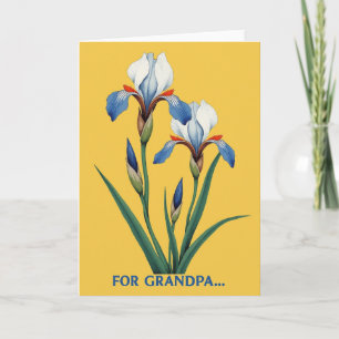 Gestreifte Botanische Hommage-Karte Karte