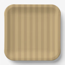 Gestreifte braune Papierplatten - 9 Zoll Salty Bar