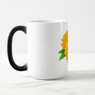 Gestreifte Calendula-Blume Verwandlungstasse