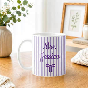 Gestreifte Coquette individuelle Geschenke zur Leh Kaffeetasse