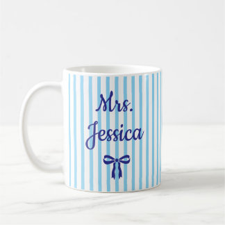 Gestreifte Coquette individuelle Lehrergeschenke z Kaffeetasse