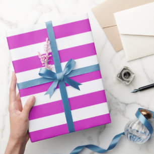 Gestreifte Disco-Farbe Geschenkpapier