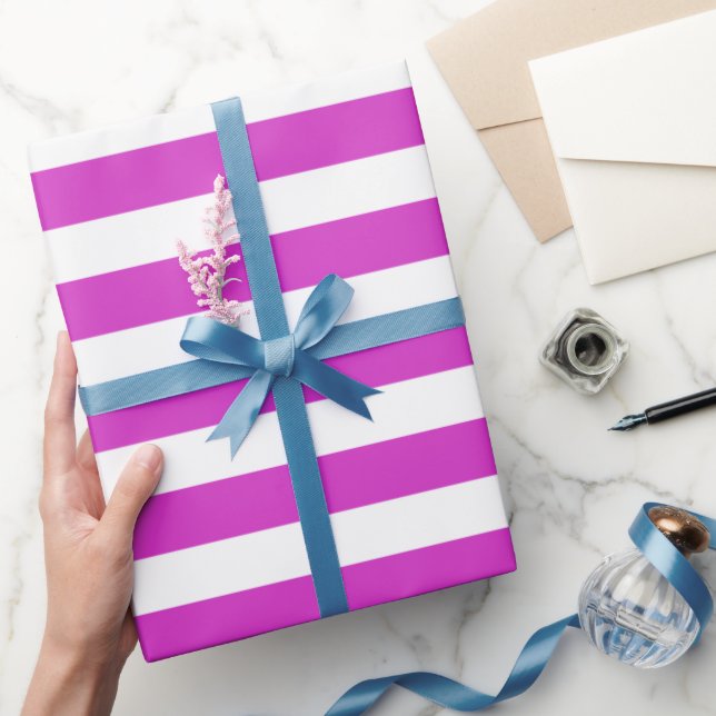 Gestreifte Disco-Farbe  Geschenkpapier (Schenken)
