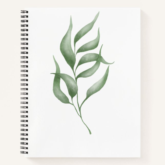 Gestreifte Eleganz: Custom Spiral Notebooks Notizbuch (Vorderseite)