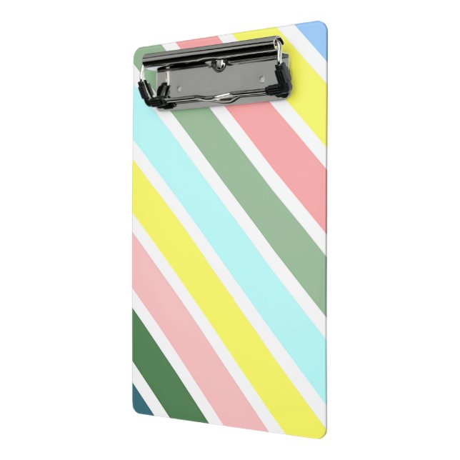 Gestreifte Farben der Bermuda Mini Klemmbrett (Gewinkelt2)