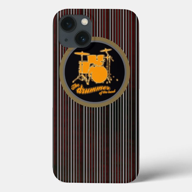 gestreifte gelbe Trommel Case-Mate iPhone Hülle (Rückseite)