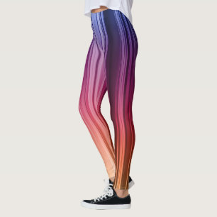 Gestreifte Gradient-Leggings Leggings