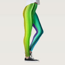 Gestreifte Gradient-Leggings