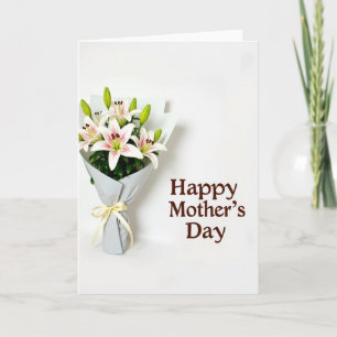 Gestreifte Happy Mothers Card Karte
