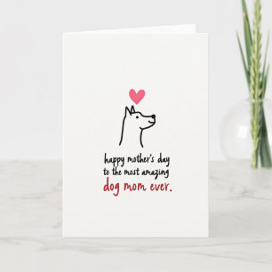 Gestreifte Hundemutter Ever Card Karte