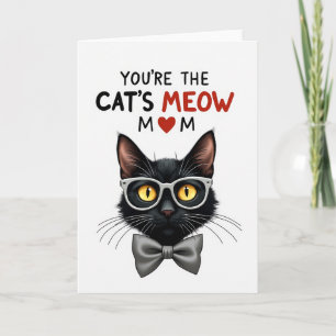 Gestreifte Katzen-Miau-Grußkarte Karte