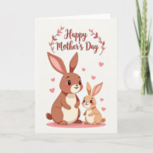 Gestreifte Lagomorph-Freundeskarte Karte