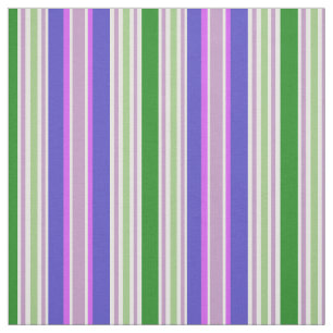 Gestreifte lila grüne Streifen des Muster-Gewebe- Stoff