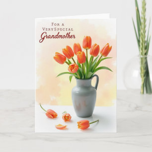Gestreifte Orange Blossom View Karte