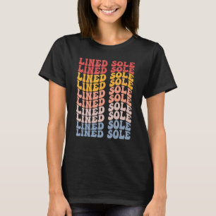 Gestreifte Seezunge Groovy Retro Fisch T-Shirt