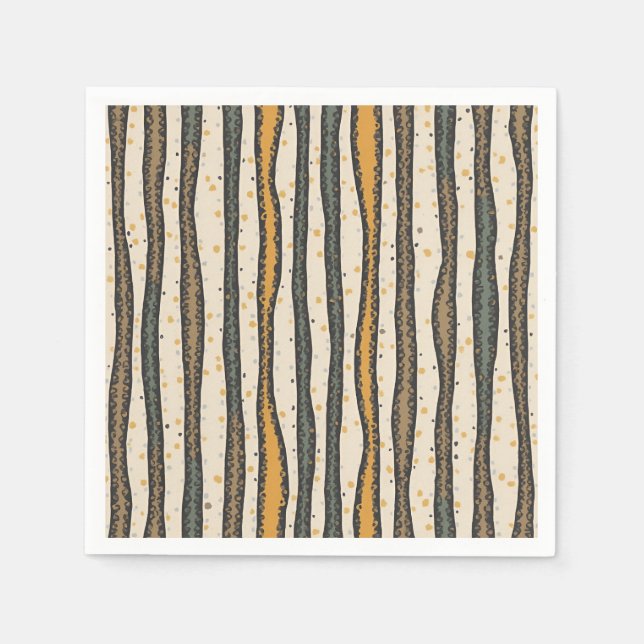 gestreifte Serviette (Vorderseite)