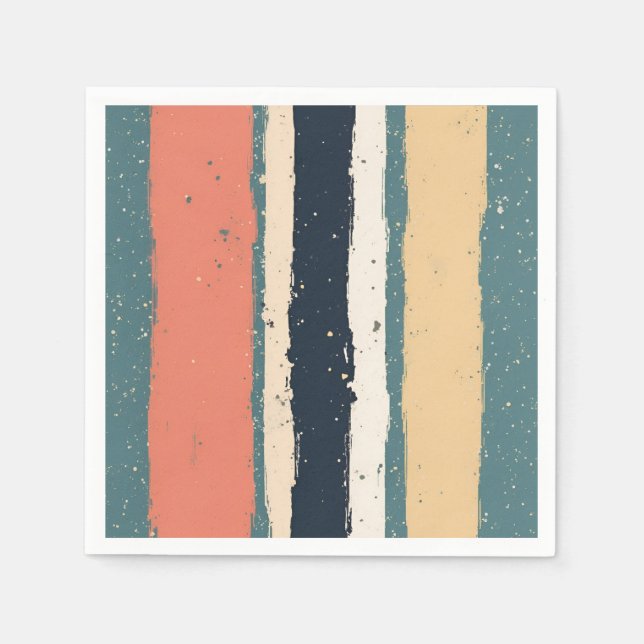 gestreifte Serviette (Vorderseite)