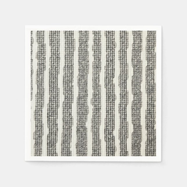 gestreifte Serviette (Vorderseite)