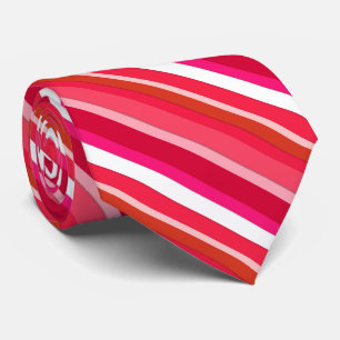 Gestreifte Süßwaren - rot, rosa und weiß Krawatte
