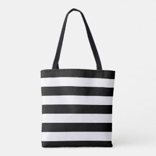 Gestreifte Taschen-Schwarzweiss-Tasche