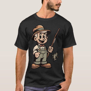 Gestreifter Barsch-Angeln T-Shirt
