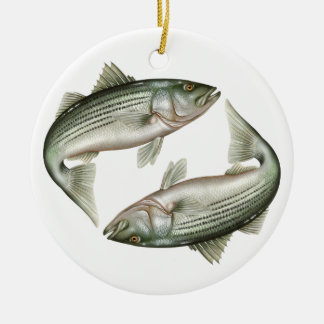 Gestreifter Bass-Keramik-Verzierung Keramik Ornament