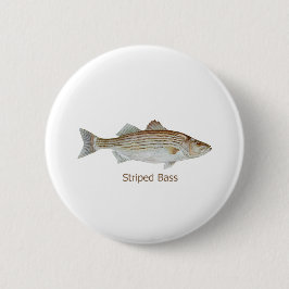 Gestreifter Bass-Kunst (betitelt) Button