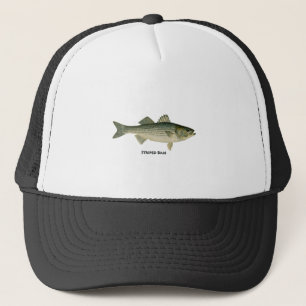 Gestreifter Bass-Logo Truckerkappe