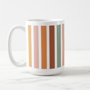 Gestreifter Becher – Retro-Farbenblock-Kaffeetasse Kaffeetasse
