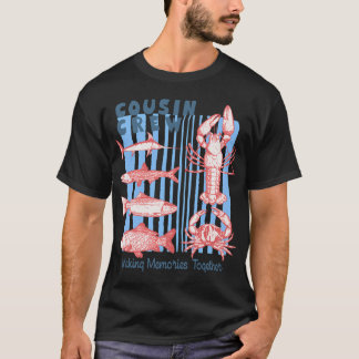 Gestreifter Cousin-Crew macht Erinnerungen zusamme T-Shirt