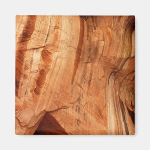 Gestreifter Felsen der Double Arch Alcove I aus Zi Magnet