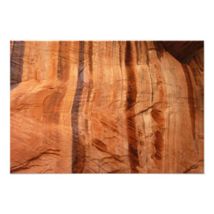 Gestreifter Felsen der Double Arch Alcove II im Zi Fotodruck