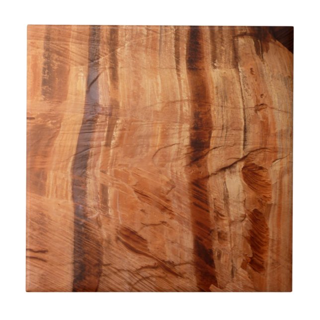 Gestreifter Felsen mit Doppelbogen Alcove II in Zi Fliese (Vorderseite)