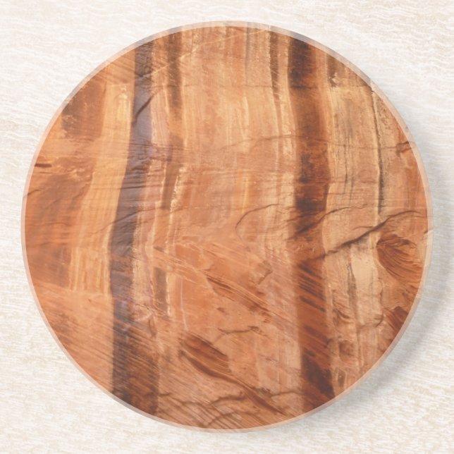 Gestreifter Felsen mit Doppelbogen Alcove II in Zi Getränkeuntersetzer (Vorne)