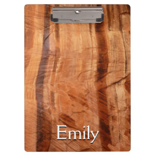 Gestreifter Felsen mit Doppelbogen Alcove II in Zi Klemmbrett