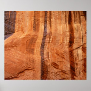 Gestreifter Felsen mit Doppelbogen Alcove II in Zi Poster