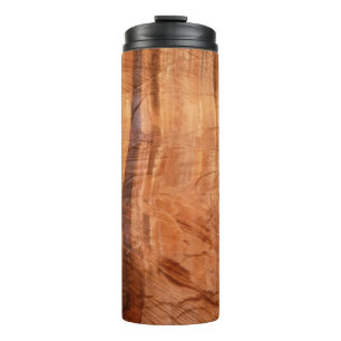 Gestreifter Felsen mit Doppelbogen Alcove II in Zi Thermosbecher